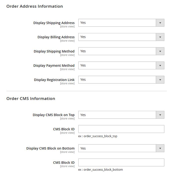 Advanced Order Success Page Magento 2 Extension Order Address Info