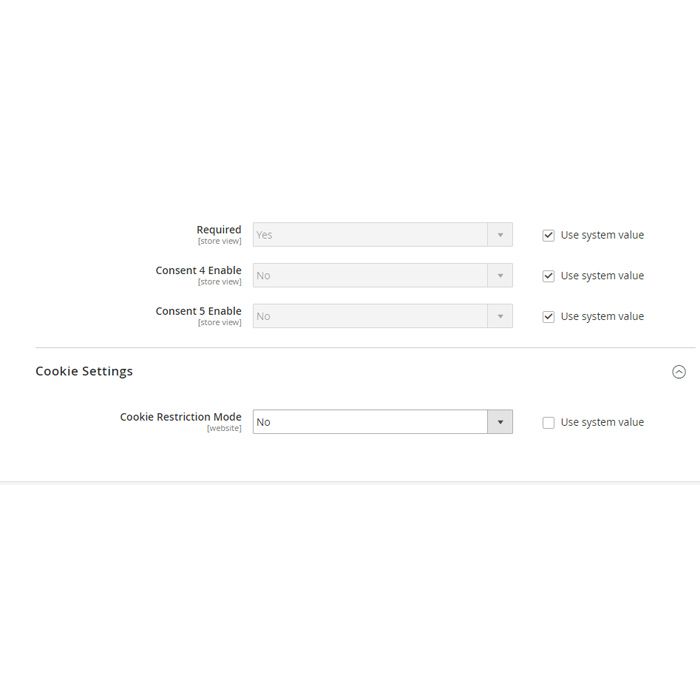 Free GDPR Magento 2 Extension Cookie Settings
