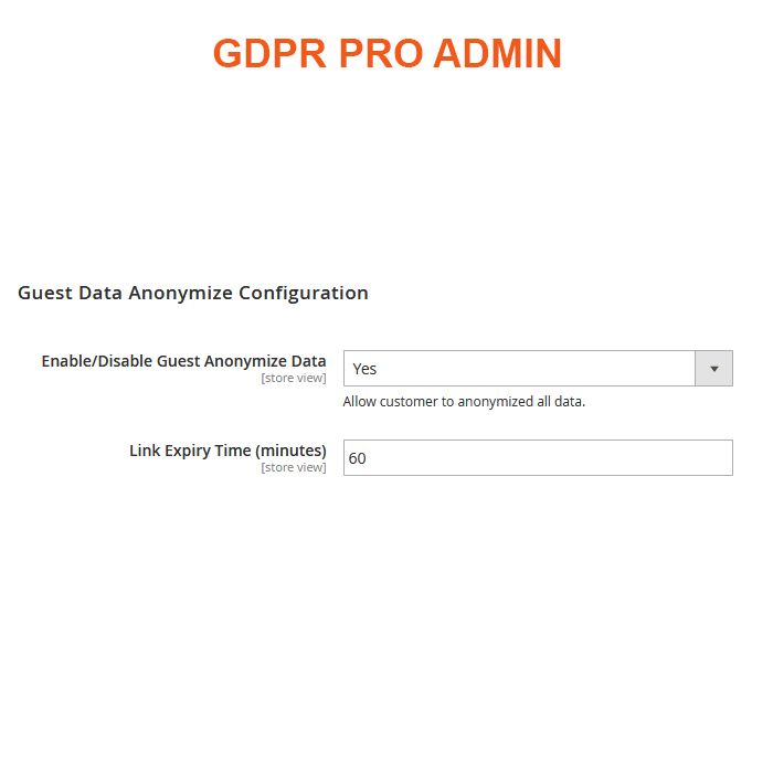 GDPR Magento 2 Extension Admin Guest Data