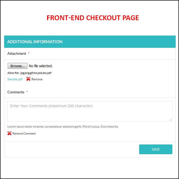 Order Comments & Attachment Magento 2 Extension Additional Information 