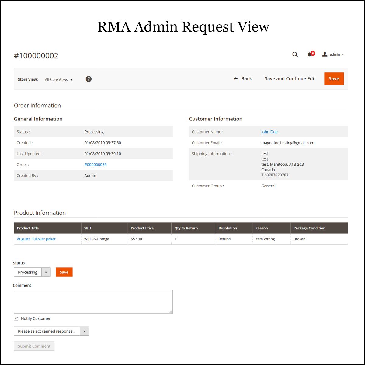 RMA-Admin-Request-View